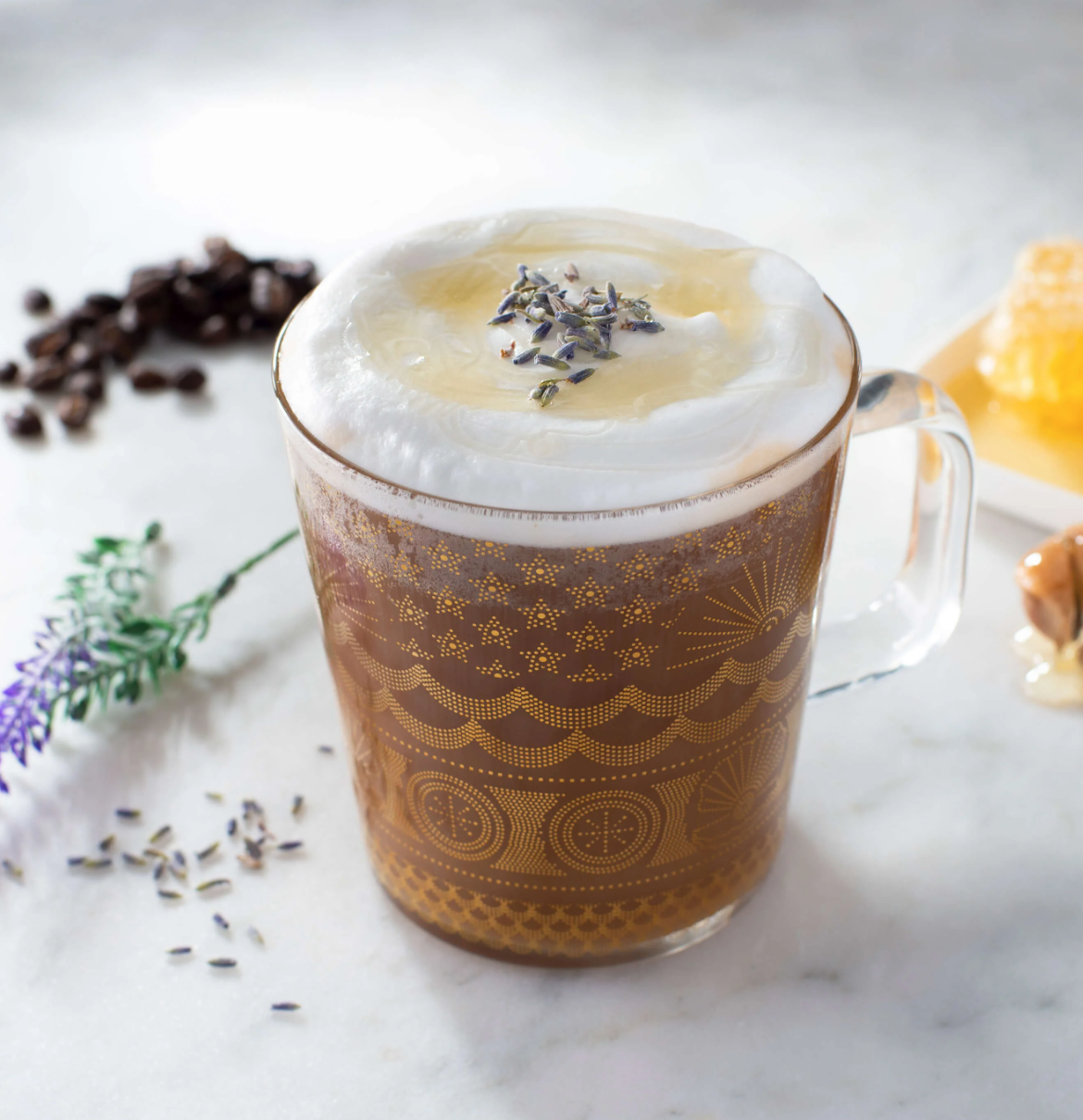 Iced Honey Lavender Latte Recipe
