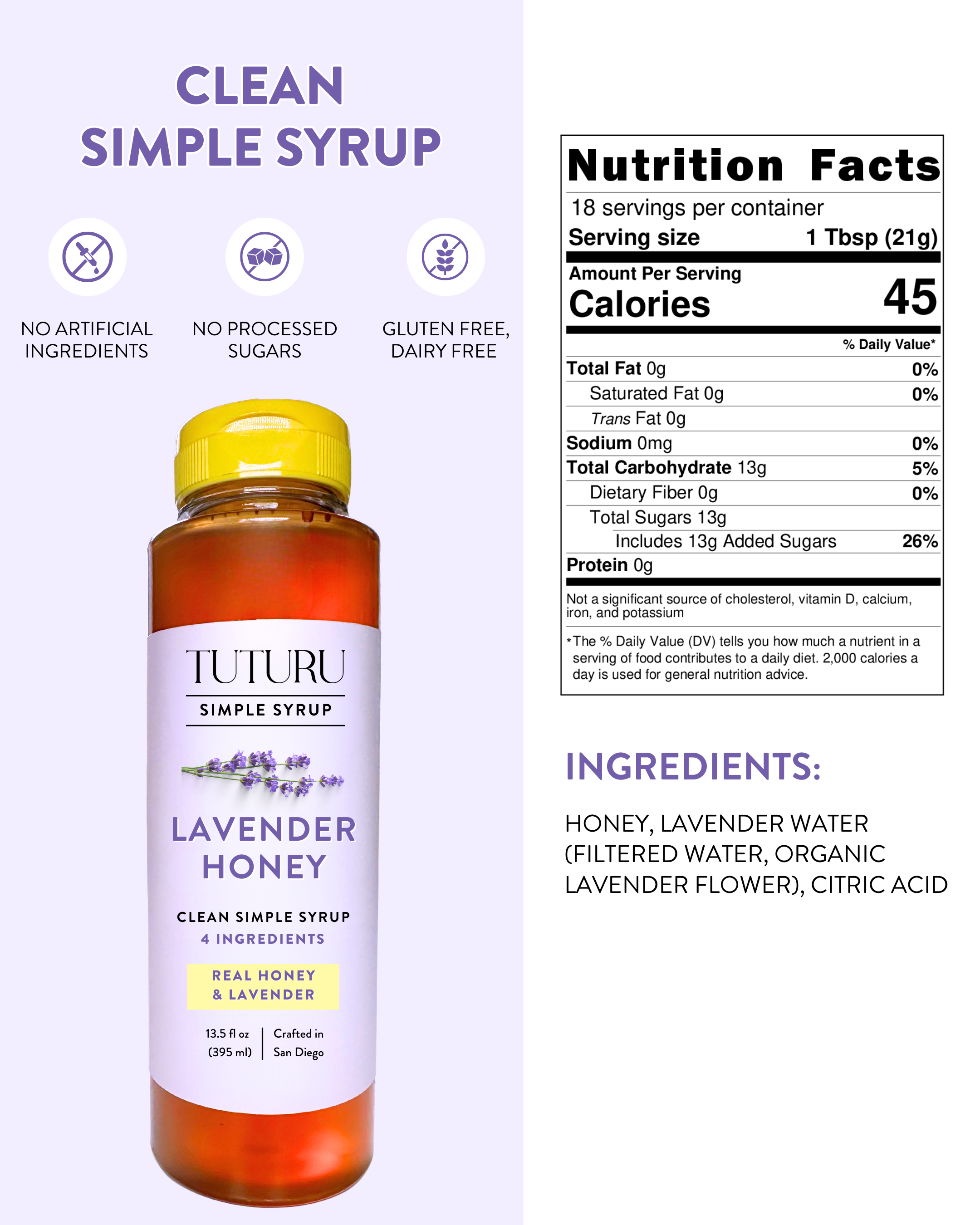 Lavender Honey Simple Syrup