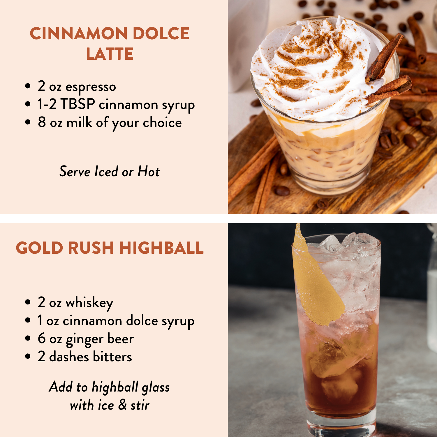 Cinnamon Dolce Simple Syrup