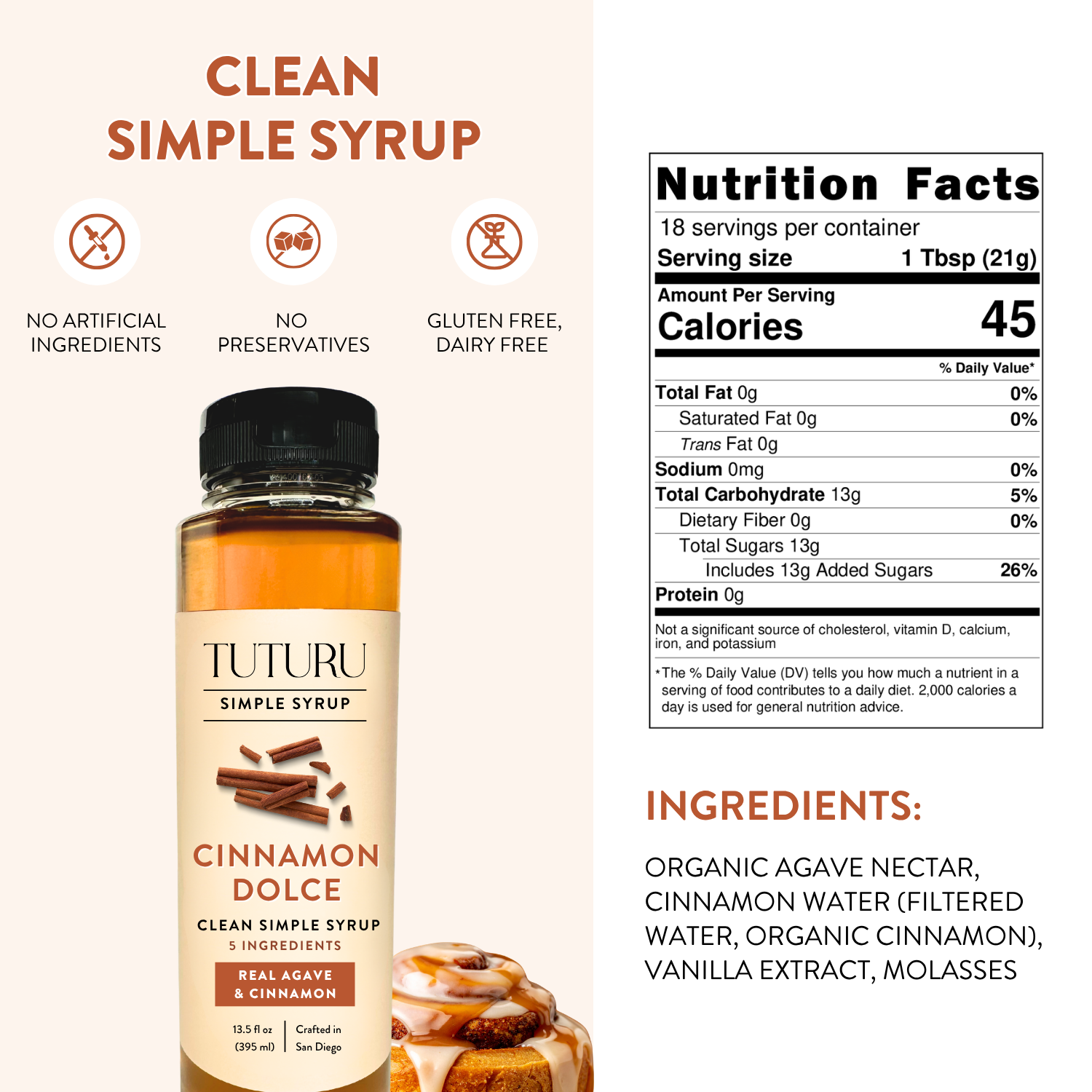 Cinnamon Dolce Simple Syrup