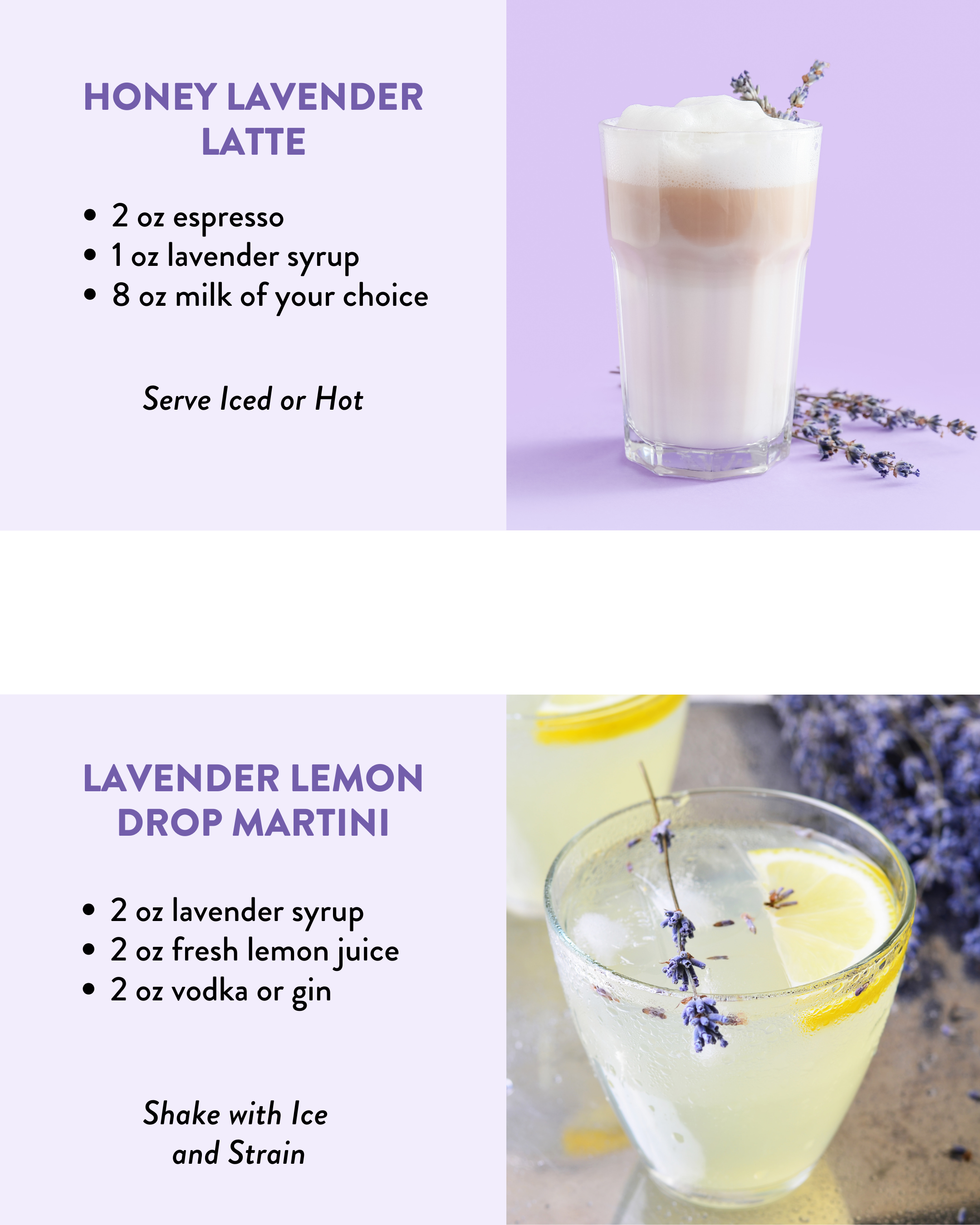 Lavender Honey Simple Syrup