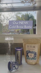 Instructions for how to use TUTURU cold brew bottle